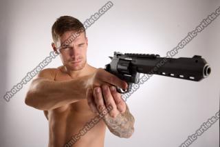 Piero Pose With Revolver